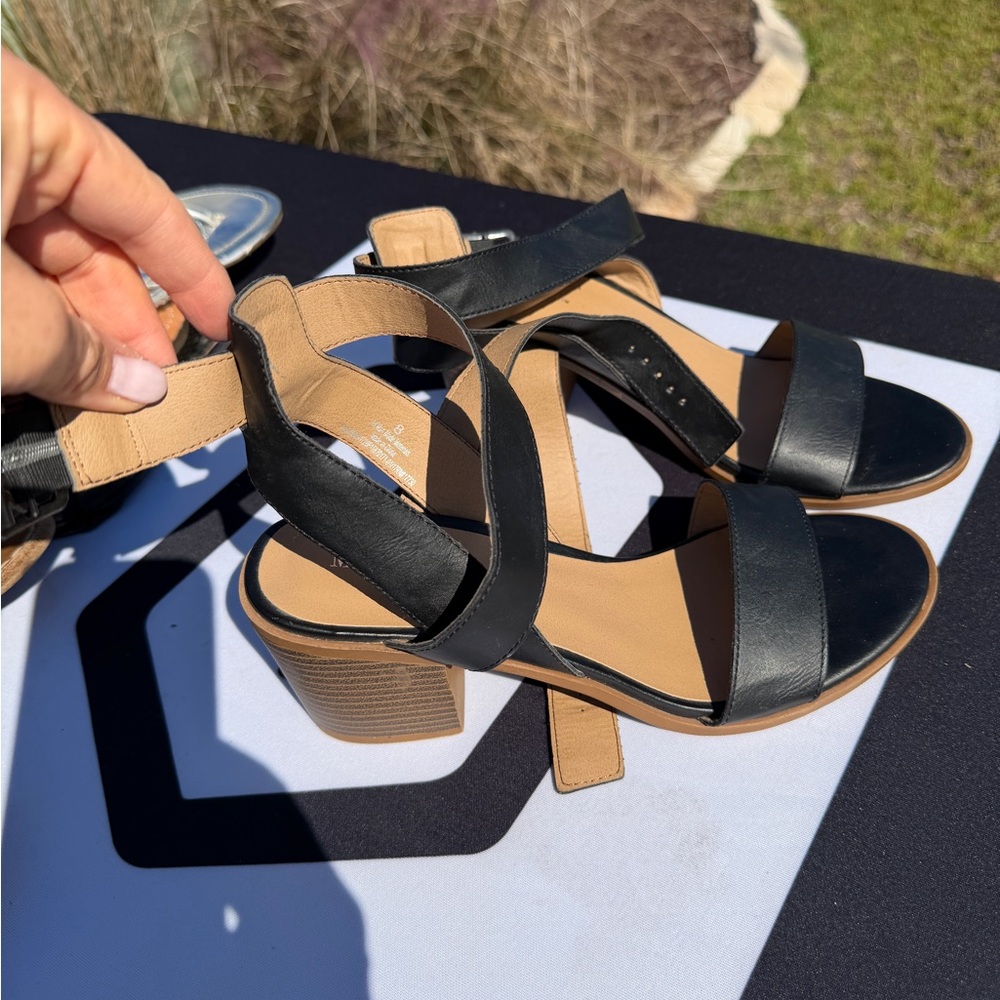 Elegant Black Strappy Sandals